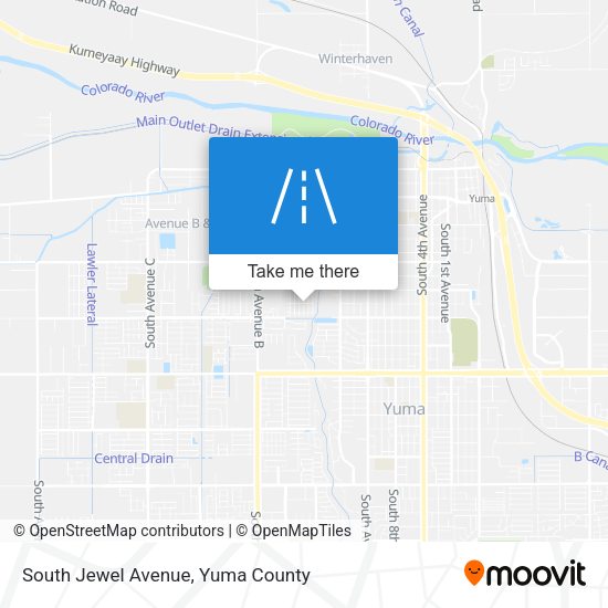 South Jewel Avenue map