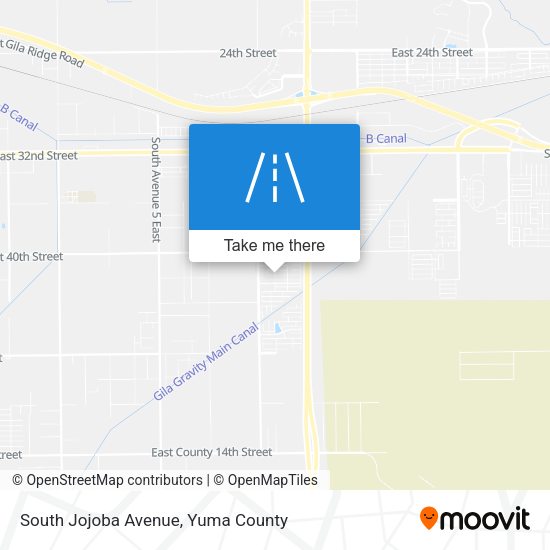 South Jojoba Avenue map