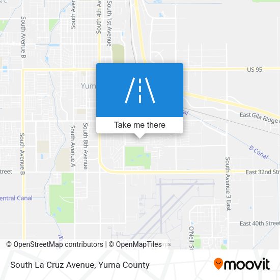 Mapa de South La Cruz Avenue