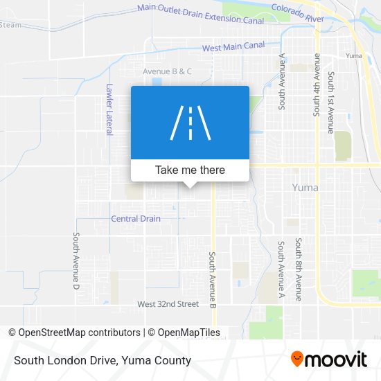 Mapa de South London Drive