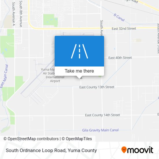 South Ordnance Loop Road map