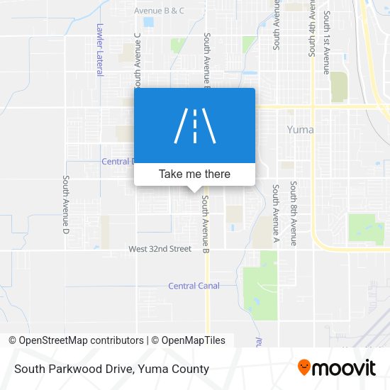 South Parkwood Drive map