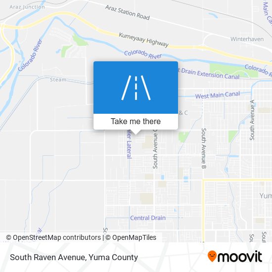 South Raven Avenue map