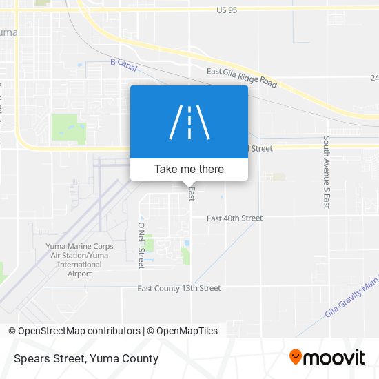 Spears Street map