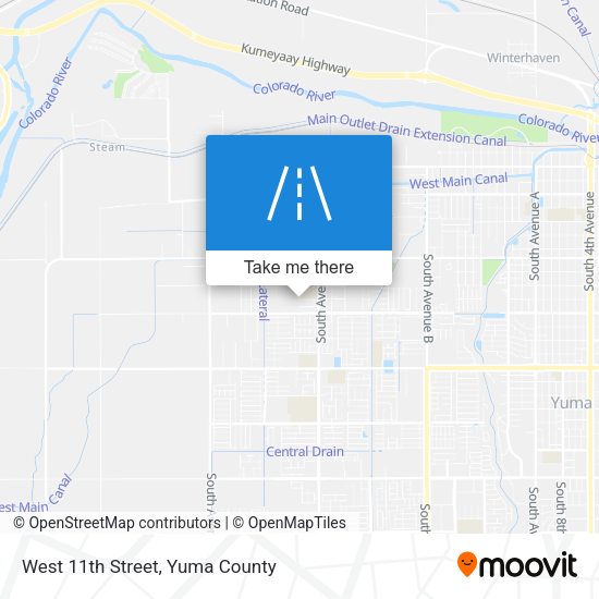 West 11th Street map
