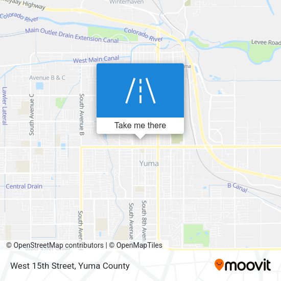West 15th Street map
