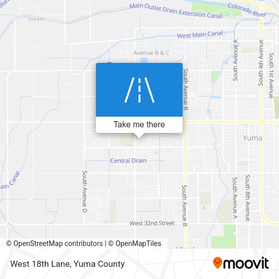 Mapa de West 18th Lane