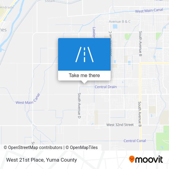 Mapa de West 21st Place