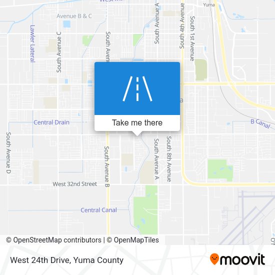West 24th Drive map