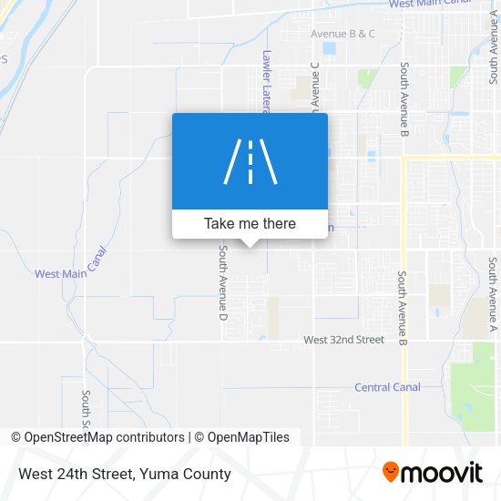West 24th Street map