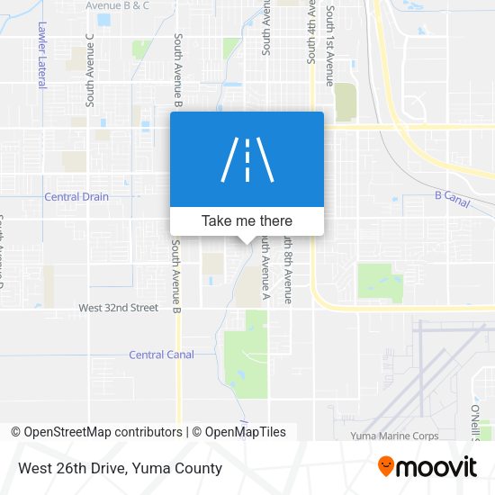 Mapa de West 26th Drive