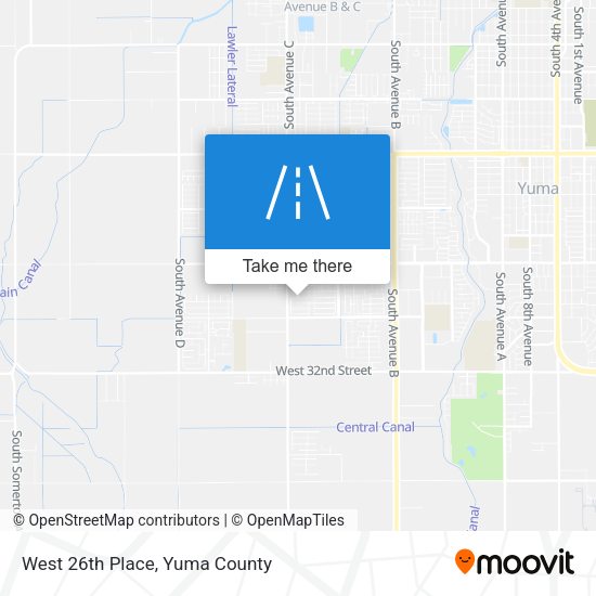 Mapa de West 26th Place