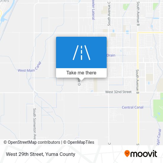 West 29th Street map