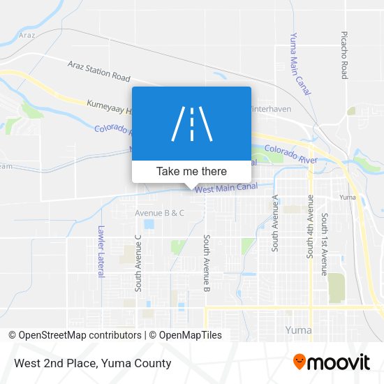 Mapa de West 2nd Place
