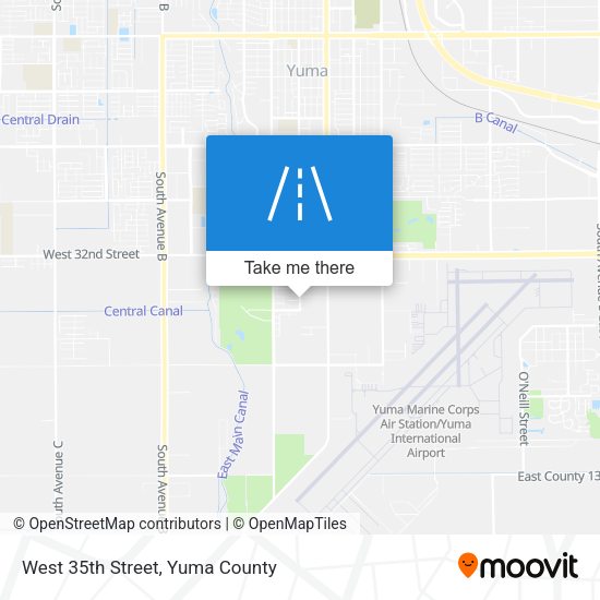 Mapa de West 35th Street