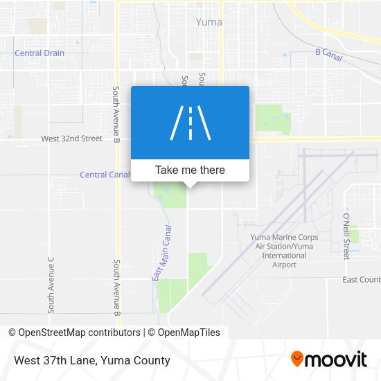 Mapa de West 37th Lane