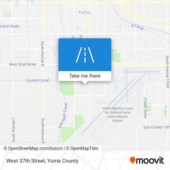 West 37th Street map