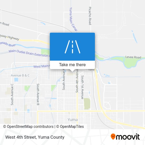 West 4th Street map