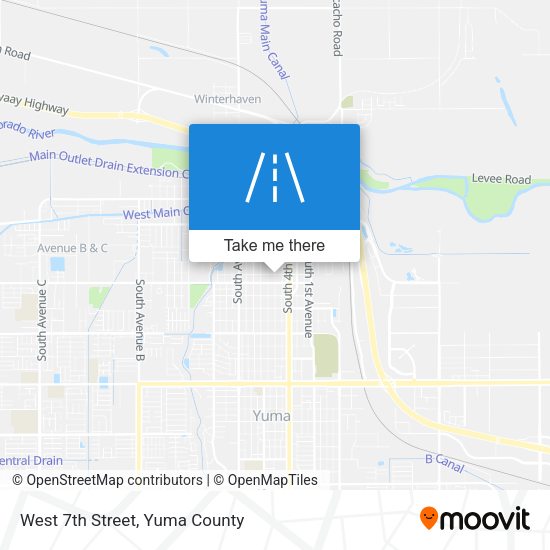 Mapa de West 7th Street