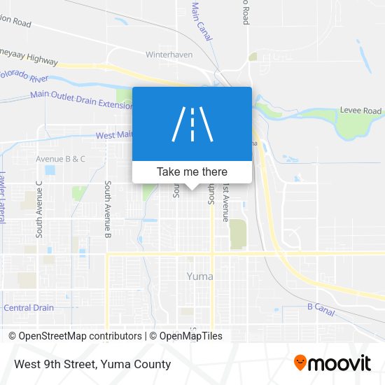 West 9th Street map