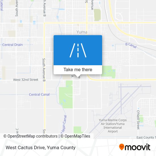 Mapa de West Cactus Drive