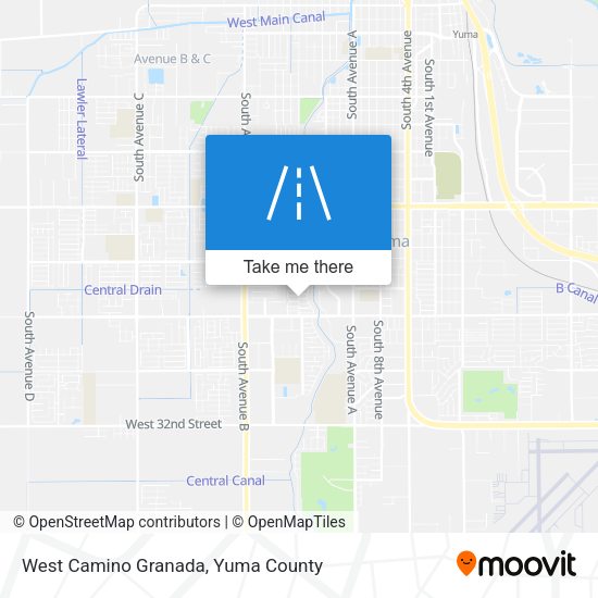 West Camino Granada map