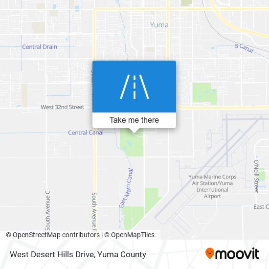 West Desert Hills Drive map