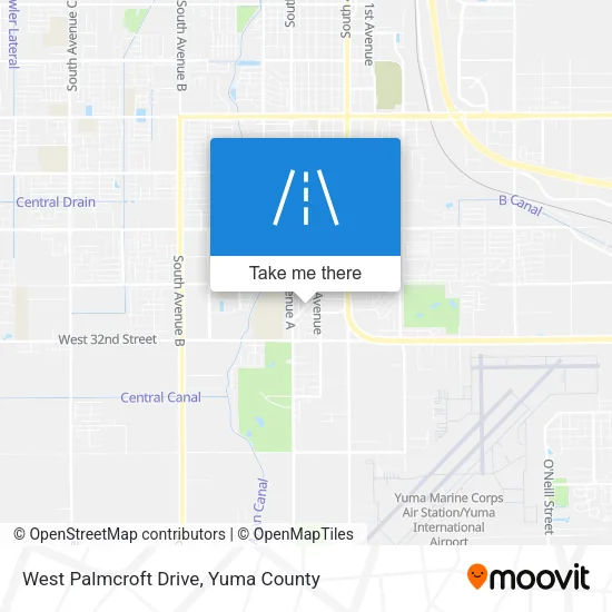 Mapa de West Palmcroft Drive