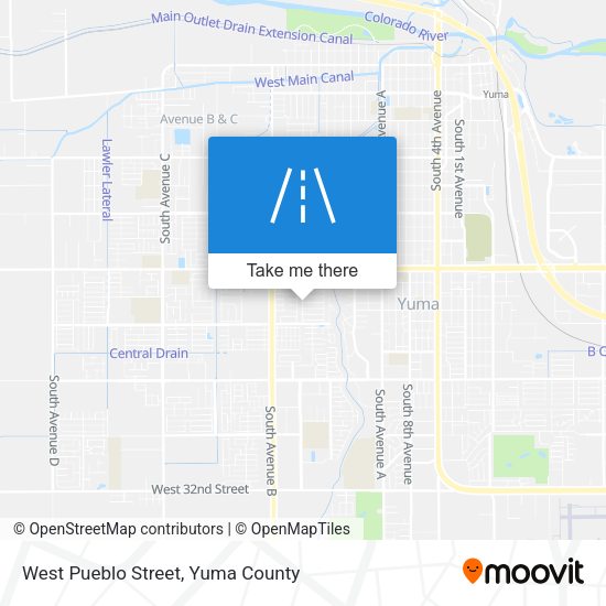 Mapa de West Pueblo Street