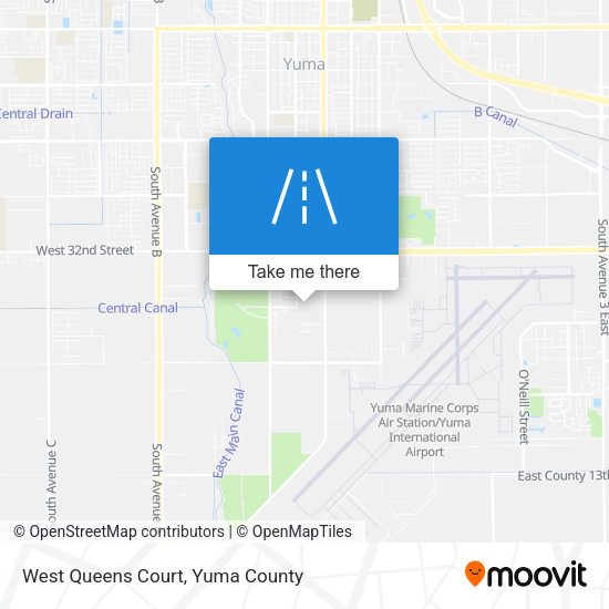 West Queens Court map
