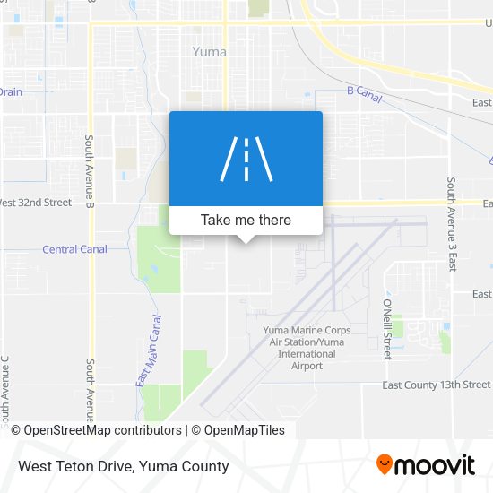 West Teton Drive map