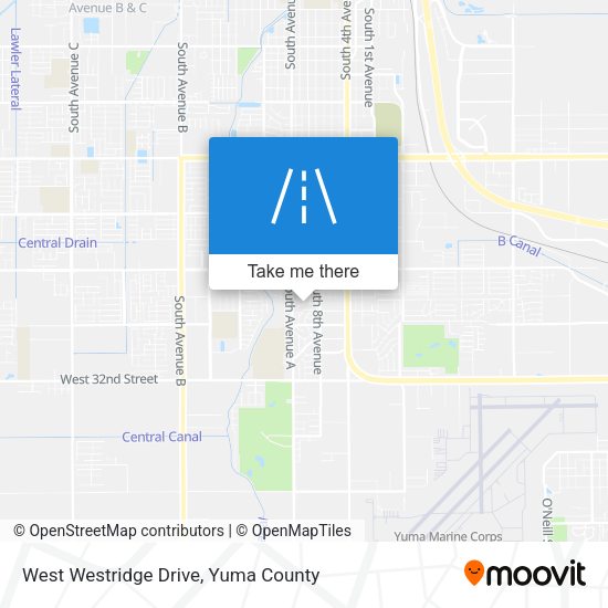 Mapa de West Westridge Drive