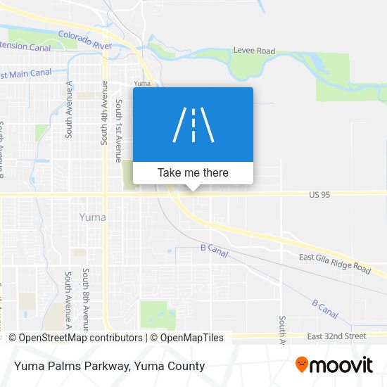 Mapa de Yuma Palms Parkway