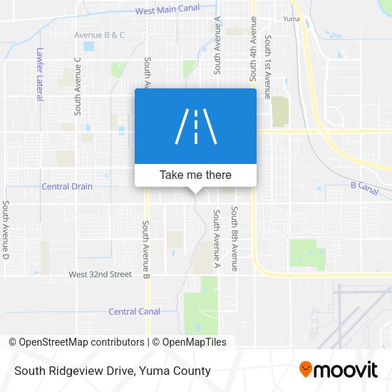 Mapa de South Ridgeview Drive
