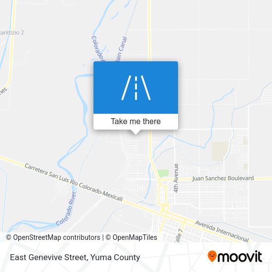 East Genevive Street map