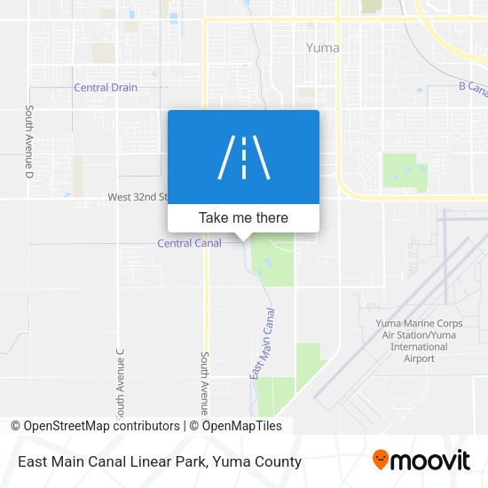 Mapa de East Main Canal Linear Park