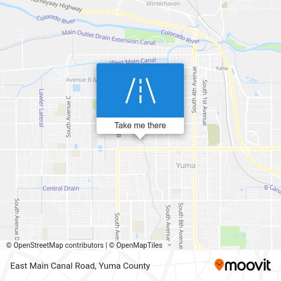 East Main Canal Road map