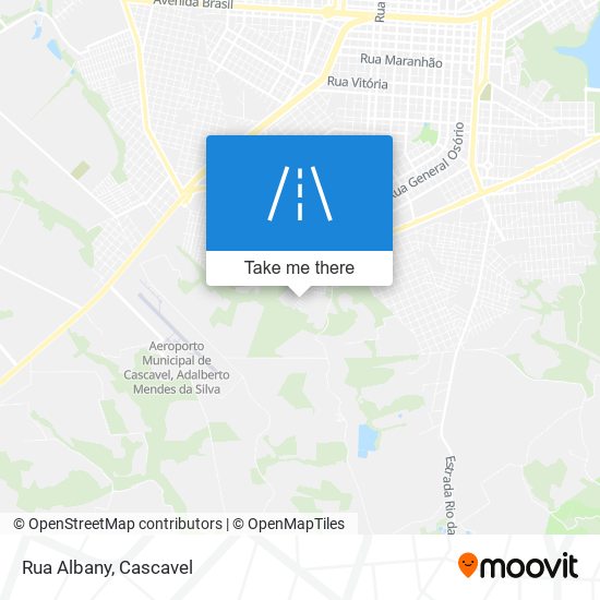 Rua Albany map