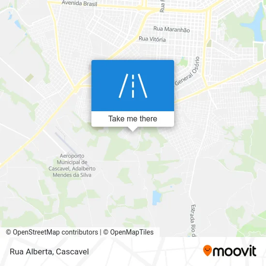 Rua Alberta map