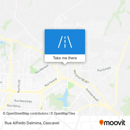 Rua Alfredo Dalmina map