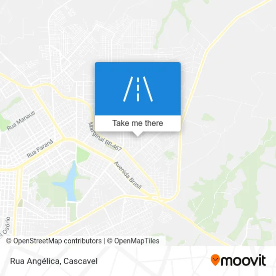 Rua Angélica map
