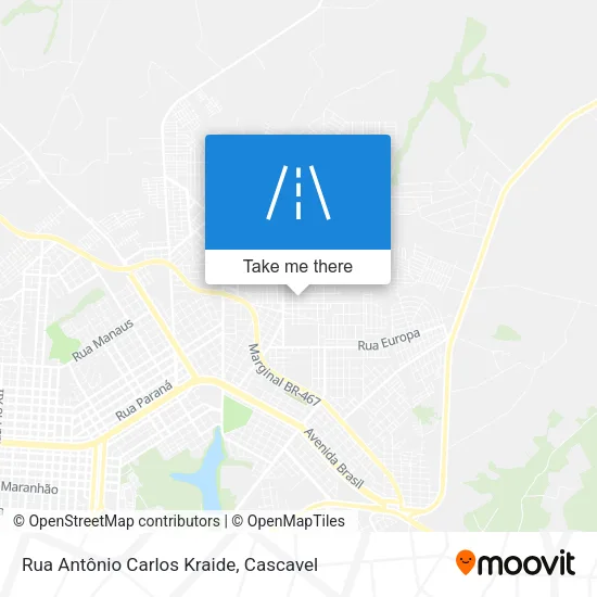 Rua Antônio Carlos Kraide map