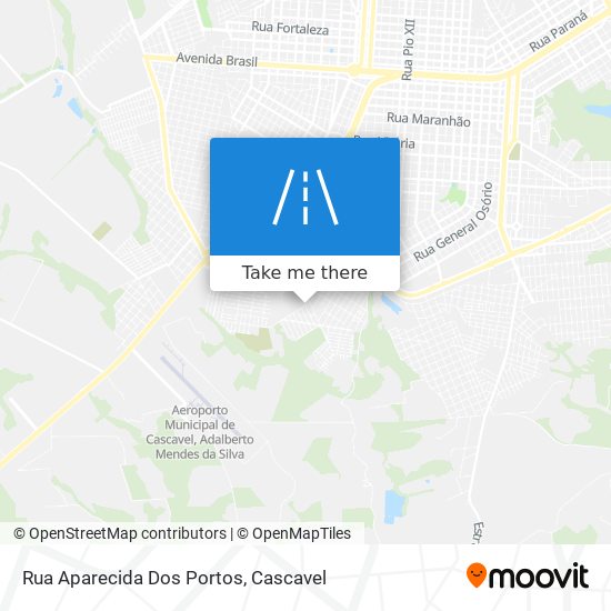 Mapa Rua Aparecida Dos Portos