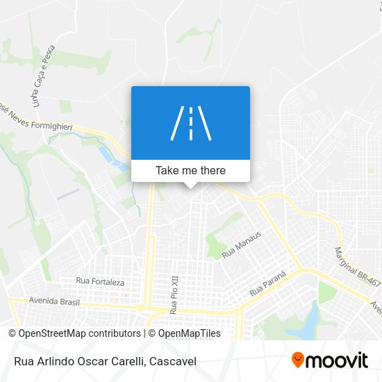 Rua Arlindo Oscar Carelli map