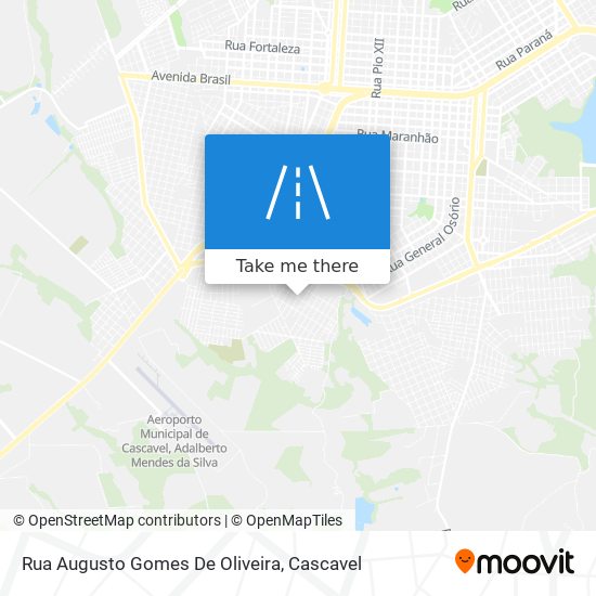 Rua Augusto Gomes De Oliveira map