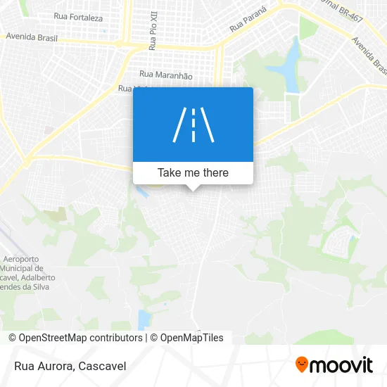 Rua Aurora map