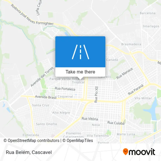 Rua Belém map