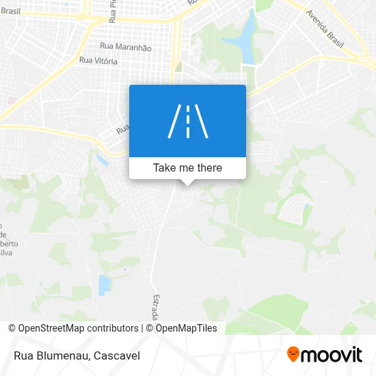 Rua Blumenau map