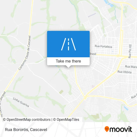 Rua Bororós map