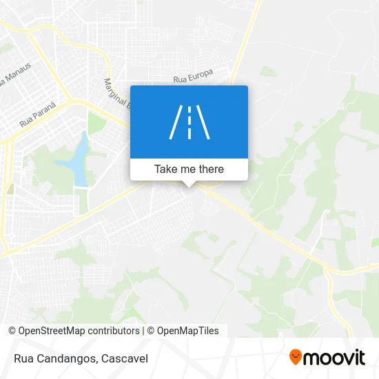 Rua Candangos map